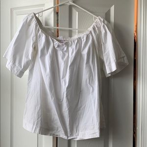 Off the shoulder linen top